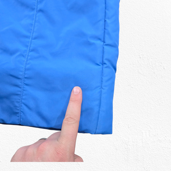 Vintage 80s SKYR Blue Nylon Ski Bibs Insulated Retro Snow Pants Size XS - Picture 3 of 9